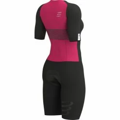 Compressport Aero SS Trisuit Women black/jazzy -Deals Neopren Suits Store compressport aero ss trisuit women black jazzy 4