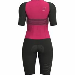 Compressport Aero SS Trisuit Women black/jazzy -Deals Neopren Suits Store compressport aero ss trisuit women black jazzy 5