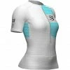 Compressport Triathlon Postural SS Halfzip Top Women white