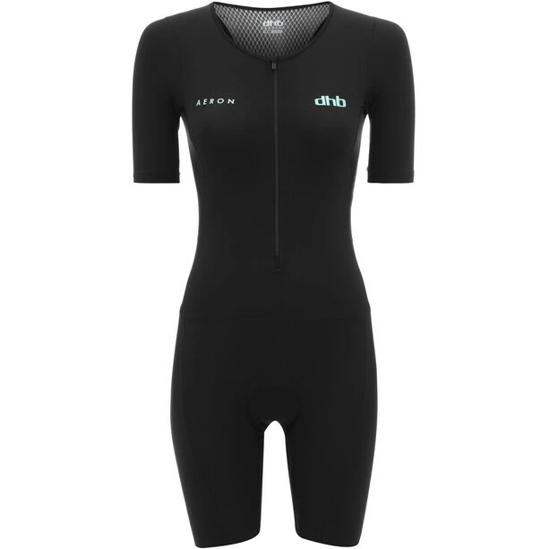 Dhb Aeron SS Tri Suit Women black/teal 1 Dhb Aeron SS Tri Suit Women black/teal