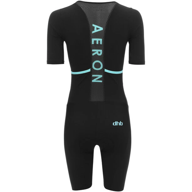 Dhb Aeron SS Tri Suit Women black/teal 3 Dhb Aeron SS Tri Suit Women black/teal - Image 3