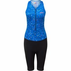Dhb Moda Sleeveless Tri Suit Women black/blue