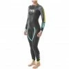 TYR Catergory 2 Sleeveles Wetsuit Women black/yellow/turquoise