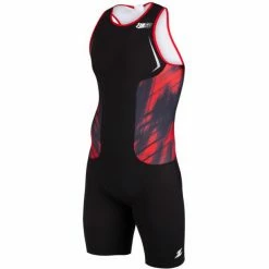 Z3R0D Racer Red Vivacity Sleeveless Trifunction Men black/red