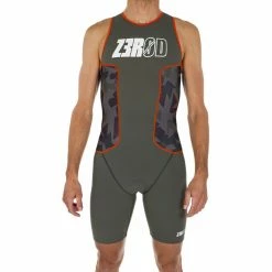 Z3R0D Racer Trisuit Men camo -Deals Neopren Suits Store z3r0d racer triathlon puku miehet oliivi 5