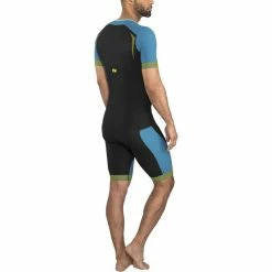 Zone3 Aeroforce SS Front Zip Trisuit Men black/teal/yellow -Deals Neopren Suits Store zone3 aeroforce ss front zip trisuit men black teal yellow 4