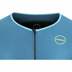 Zone3 Aeroforce SS Front Zip Trisuit Men black/teal/yellow -Deals Neopren Suits Store zone3 aeroforce ss front zip trisuit men black teal yellow 5