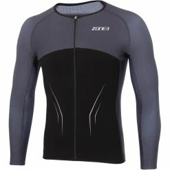 Zone3 Aeroforce-X 3/4 Sleeve Top Men black/grey