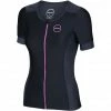 Zone3 Aquaflo Plus SS Top Women black/grey/neon pink