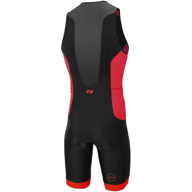 Zone3 Aquaflo Plus Trisuit Men black/grey/red 2 Zone3 Aquaflo Plus Trisuit Men black/grey/red - Image 2