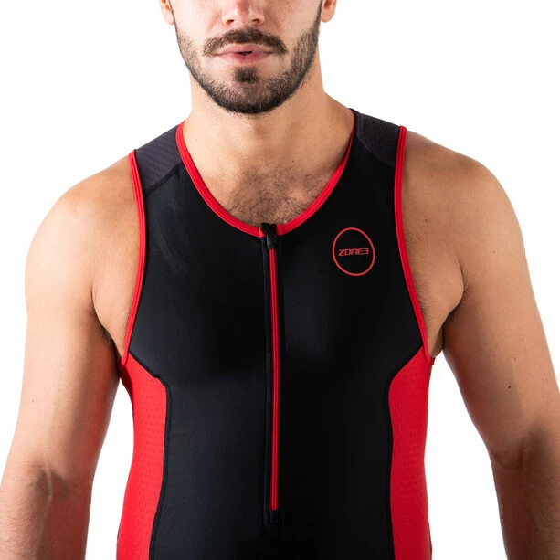 Zone3 Aquaflo Plus Trisuit Men black/grey/red 4 Zone3 Aquaflo Plus Trisuit Men black/grey/red - Image 4