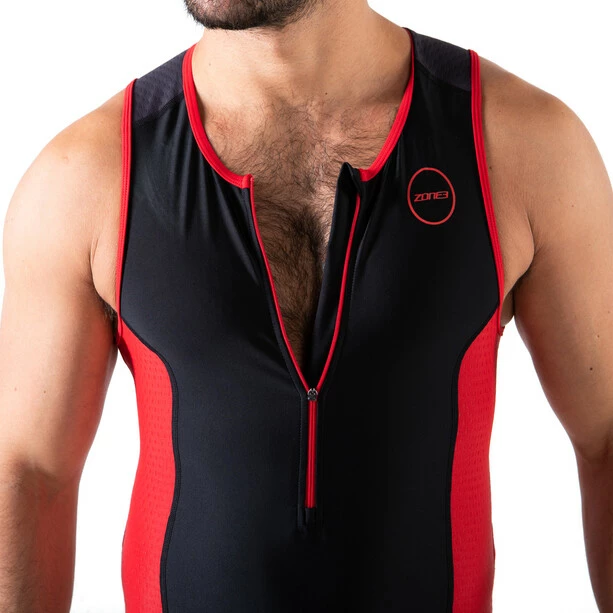 Zone3 Aquaflo Plus Trisuit Men black/grey/red 5 Zone3 Aquaflo Plus Trisuit Men black/grey/red - Image 5