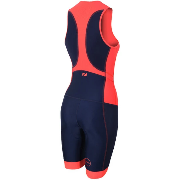 Zone3 Aquaflo Plus Trisuit Women navy/coral 2 Zone3 Aquaflo Plus Trisuit Women navy/coral - Image 2