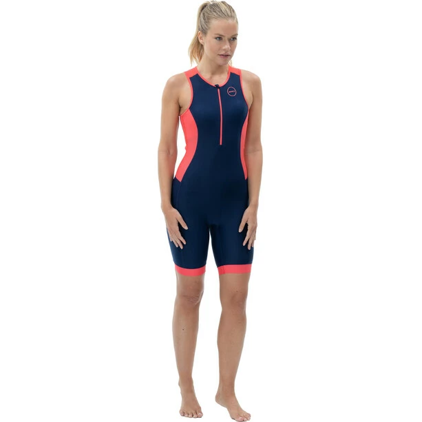 Zone3 Aquaflo Plus Trisuit Women navy/coral 3 Zone3 Aquaflo Plus Trisuit Women navy/coral - Image 3
