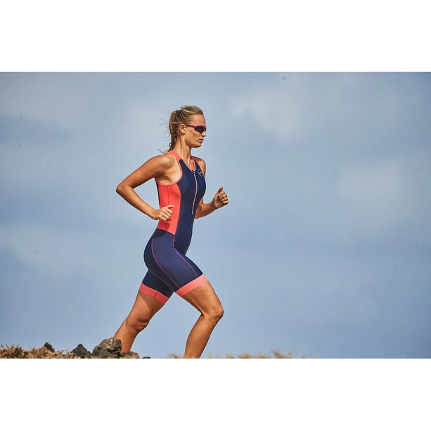 Zone3 Aquaflo Plus Trisuit Women navy/coral 6 Zone3 Aquaflo Plus Trisuit Women navy/coral - Image 6