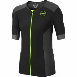 Zone3 Aquaflo+ SS Tri Top Men black/grey/neon green