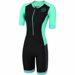 Zone3 Aquaflo+ SS Trisuit Women black/grey/mint