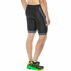 Zone3 Aquaflo+ Tri Shorts Men black/grey/neon green -Deals Neopren Suits Store zone3 aquaflo tri shorts men navy grey neon green 2