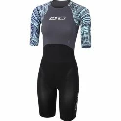 Zone3 Kona Target SS Swimskin Women black/grey/light blue