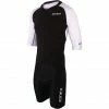 Zone3 Lava Long Distance Full Zip Short Sleeve Aero Suit Men black/white/red