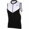 Zone3 Lava Long Distance Sleeveless Tri Top Men black/white/red