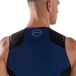 Zone3 Performance Culture Trisuit Men marl navy/black/grey -Deals Neopren Suits Store zone3 performance culture triathlon puku miehet musta sininen 4