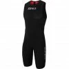 Zone3 Streamline Sleeveless Swimskin Men black/red