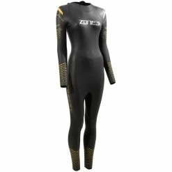 Zone3 Thermal Aspect Breaststroke Wetsuit Women black/orange/yellow