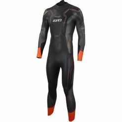 Zone3 Vanquish Wetsuit Men black/gun metal/red