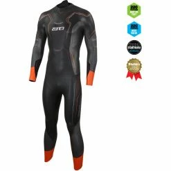 Zone3 Vanquish Wetsuit Men black/gun metal/red -Deals Neopren Suits Store zone3 vanquish wetsuit men black gun metal red 3